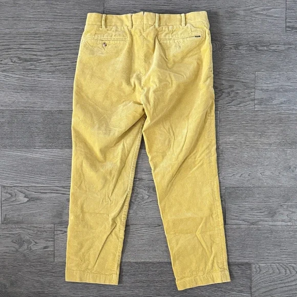🌼POLO RAULPH LAUREN🌼 Men's Mustard Yellow Corduroy Pants, Size 32/30 - Picture 7 of 8